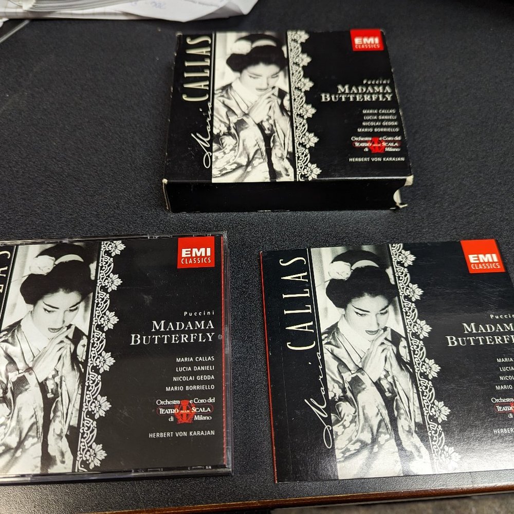 Maria Callas Madama Butterfly 2 CD-Set EMI Classics Herbert Von Karajan